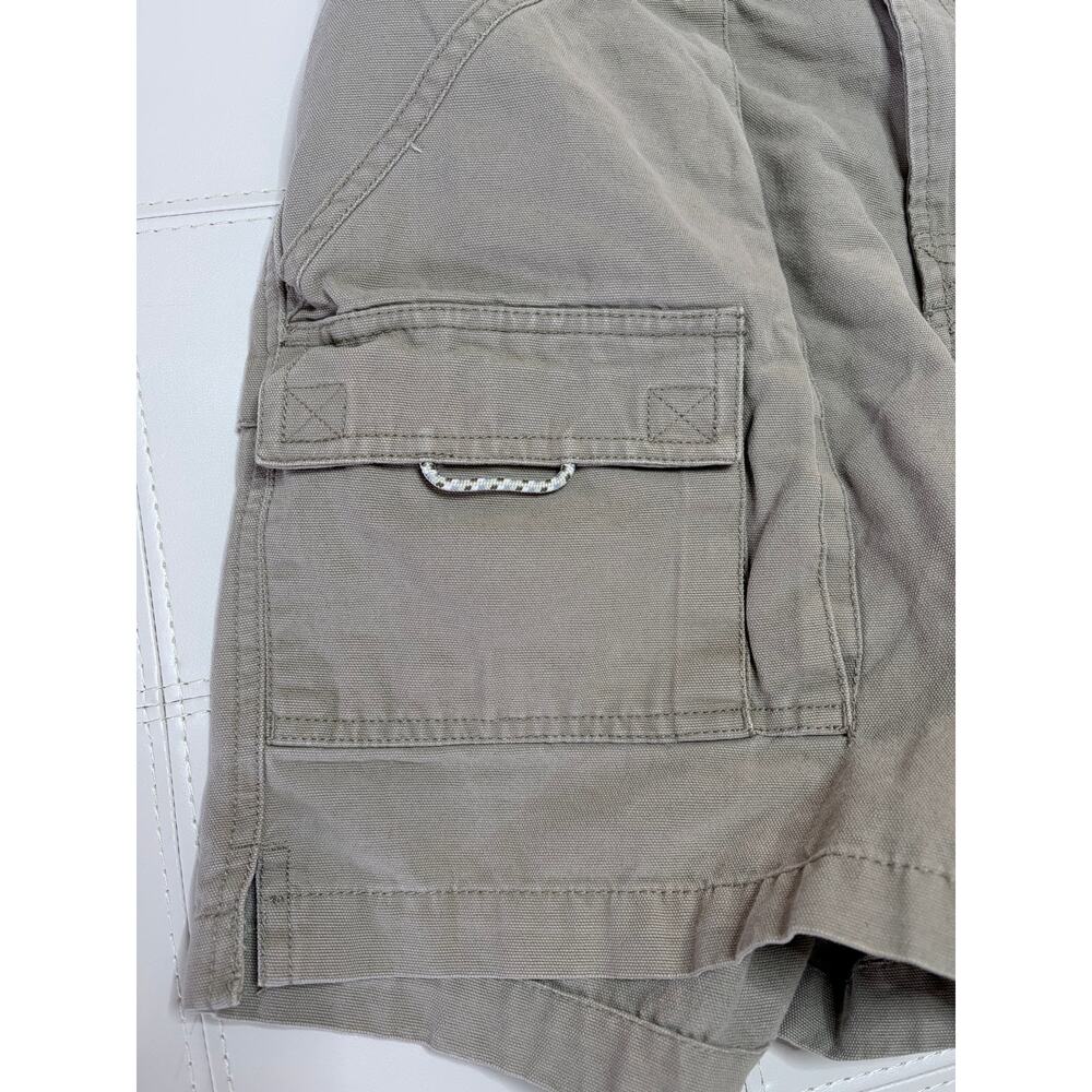 Columbia Khaki Canvas Cargo Shorts with D ring size Medium - Picture 6 of 9